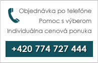 Objednávka po telefóne +420 774 300 057